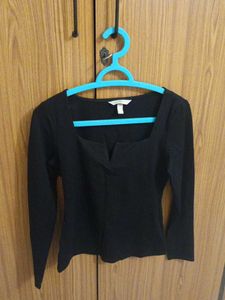 Black Long Sleeve H&M Top