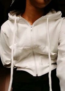 Stylish Cropped Hoodie Jacket