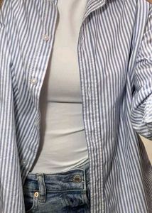 Classic Blue Striped Button-Down Shirt