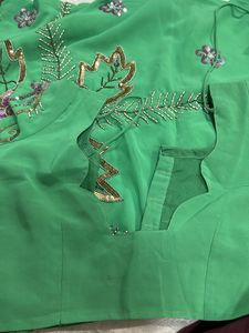 hand work very beautiful saree