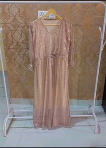 Golden Party Wear Brand New Dress