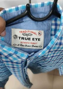 Men's Blue Checkered Casual Shirt
