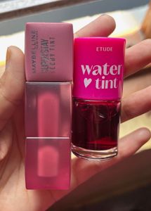 Maybelline teddy lipstick & Etude Lip Ti