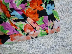 Vibrant Floral Bershka Mini Skirt
