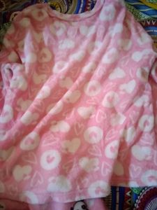 Cute Pink fur Pajama Set