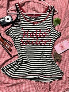 Y2K “Hello Sailor!” Tank Top