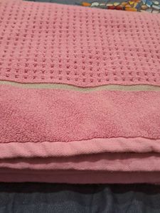 Soft Pink Textured Towel