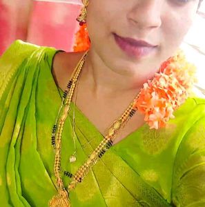 Vibrant Green Saree with Golden Motifs