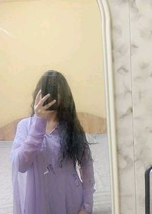 Beautiful Lavender Floral Kurta Set