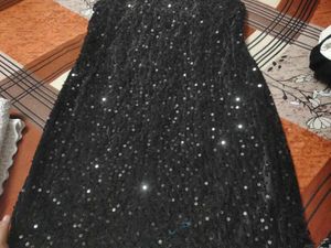 Sparkly Black Spaghetti Strap Dress