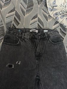 Wide Leg Acid Wash Jeans