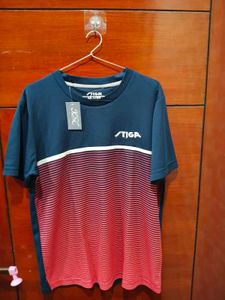 STIGA Men's T-Shirt - Navy &amp; Red