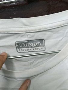 Kappa White T-Shirt with Logo