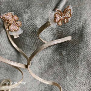 N. Sparkling Butterfly Ankle Strap Heels