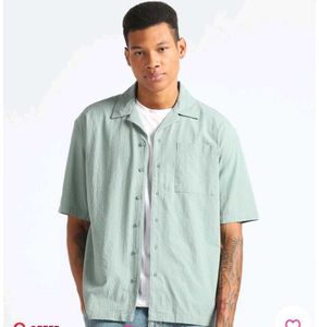 Flying Machine Teal Oversized Shirt