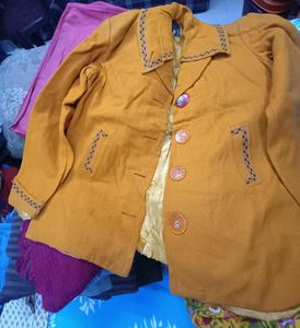 Mustard Yellow Jacket for cold