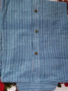 Men's Blue Striped Casual Shirt