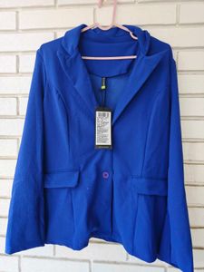 Royal Blue Blazer &amp; Shorts Set