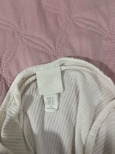 White Cold Shoulder Bell Sleeve Top