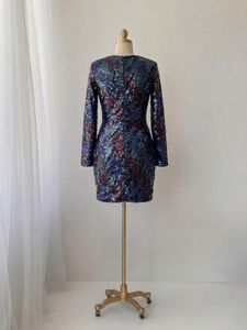 Sparkly Floral Sequin Dress