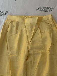 Yellow Ethnic Pants with sheen
