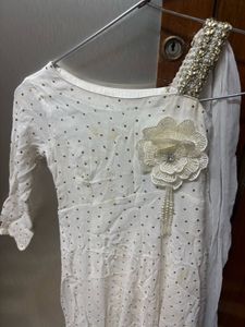 White frock with Embellishments