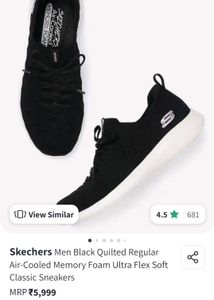 UK 3 Skechers Black Sneakers