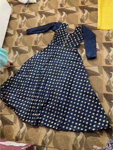 Blue Ethnic Frock Only