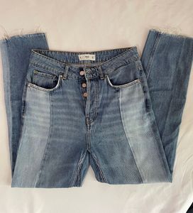 Stylish Two-Tone Denim Jeans