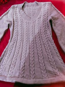 Cozy Cable Knit V-Neck Sweater