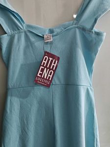 Sky Blue Off-Shoulder Bodycon Dress
