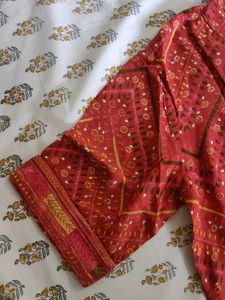 Vibrant Red Ethnic Kurta