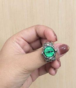 Gothic Green Eye Ring