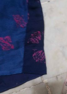 Elegant Blue Printed Blouse