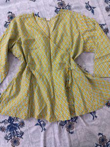 cute peplum kurti