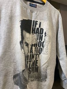 Graphic Print Crew Neck Sweatshirt