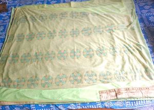 🔴 Premium Super Net Embroidered Saree With Petico