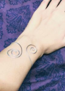 Silver Spiral Cuff Bracelet