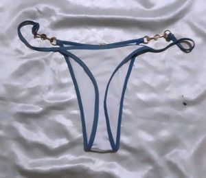 White Bikini panty with 💙