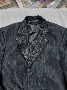 Unisex Embroidered Wedding Coat