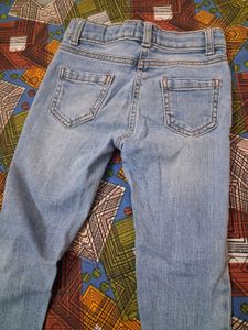 Girls' Embroidered Denim Jeans