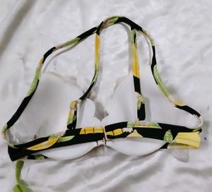 Lemon Print Bikini Set