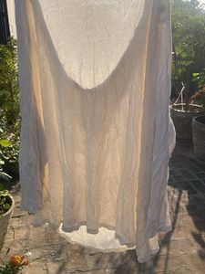 Cream Draped Tank Top