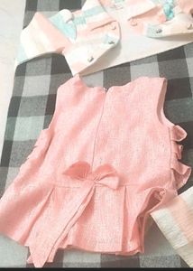 Girls' Striped Skirt Set
