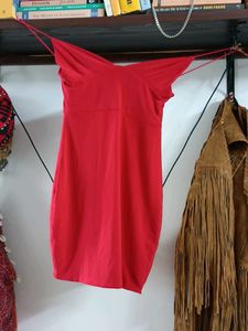 Red Fitted Mini Dress