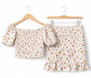 White Floral Co-ord Set