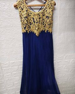 Elegant Blue Anarkali Suit