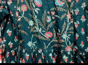 Dark Green Anarkali Kurti For 34 Bust