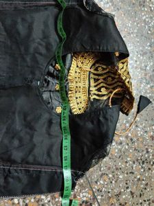 Elegant Black &amp; Gold Blouse