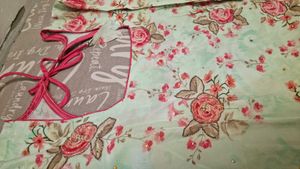 pure fabric Beautiful Floral Print Kurta Set